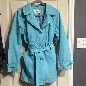 Fashion Bug Aqua Trench Coat